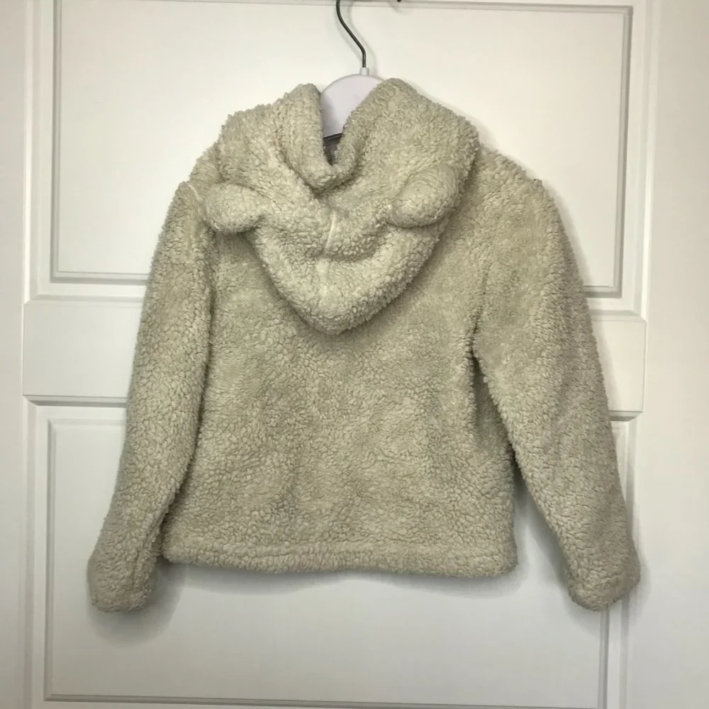 Hanna Andersson Fuzzy Fleece Hooded with Bear Ears Size‎ 60cm/US 3-6 Months